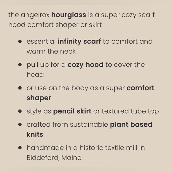 Angelrox hourglass shaper/scarf/skirt in color almond - Picture 3 of 6